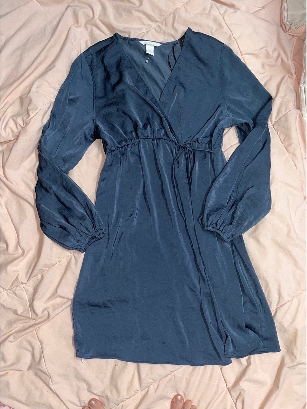 H&M Mama blue maternity dress